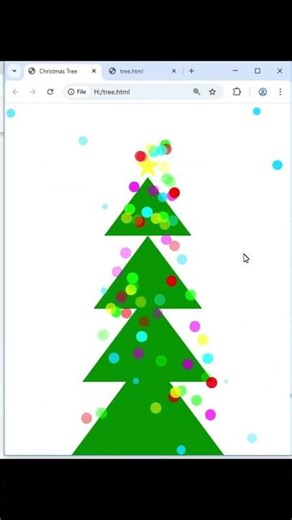 Build a MAGICAL Christmas Tree in HTML in 5 Minutes! 🎄No Experience Needed! #HTML #Christmas #Coding