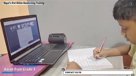1K views · 23 reactions | Aarab from Grade-5 #onlinehandwritingclass  #BinodSir #besthandwriting #learningwithfun | Best Handwriting Training Pvt. Ltd. | Facebook