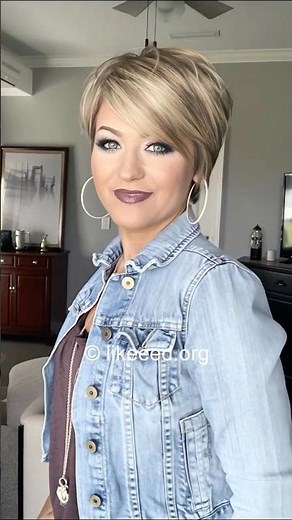 ❤ Chic Blonde Bob with Soft Side Bangs ✂ #hairstyle #haircut #hair #pixie #blonde #beauty #pixiecut