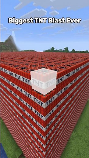 Biggest TNT Blast Ever #minecraft
