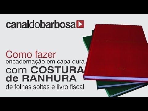 How to bind a fiscal book and loose sheets with groove stitching