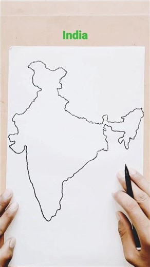 भारत 🇮🇳 का नक्शा कैसे बनाए || INDIAN 🇮🇳 MAP DRAW करने का TRICK