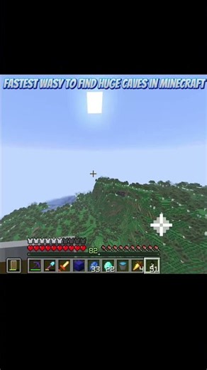 The FASTEST Way to Find MASSIVE CAVES in Minecraft #minecraft