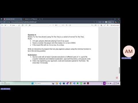 Misère Tic‑Tac‑Toe AI with Minimax