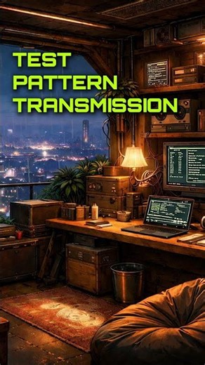 Test Pattern Transmission 101 📡 Midnight Test Signal