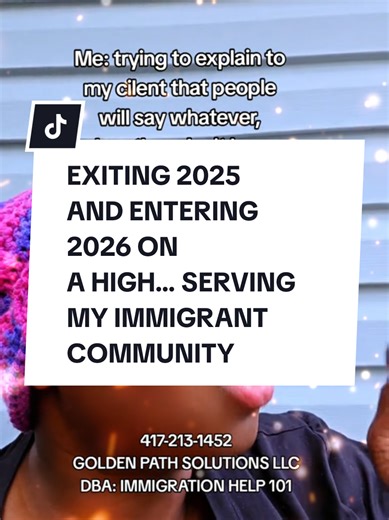 EXITING 2025 AND ENTERING 2026 ON A HIGH... SERVING MY IMMIGRANT COMMUNITY #happynewyear #Immigrant #immigrationhelp101 #goldenpathsolutionsllc