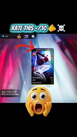 Free fire new battle card ☠️🔥 #shorts #freefire