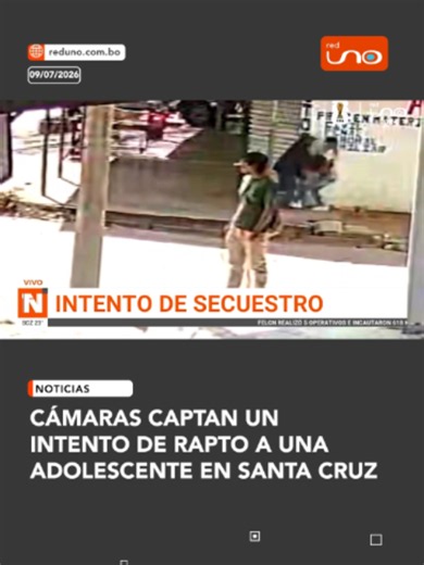 #SantaCruz | Un presunto intento de rapto de una adolescente de 17 años fue denunciado en la zona de la Radial 17½, en Santa Cruz. El hecho quedó registrado por cámaras de seguridad y las imágenes ya son analizadas por las autoridades, que investigan lo ocurrido para identificar a los responsables y esclarecer las circunstancias del caso. ▶️ Más información en: www.reduno.com.bo #RedUno #RedUnoDigital #Notivisión #Noticias #Viral #Virales