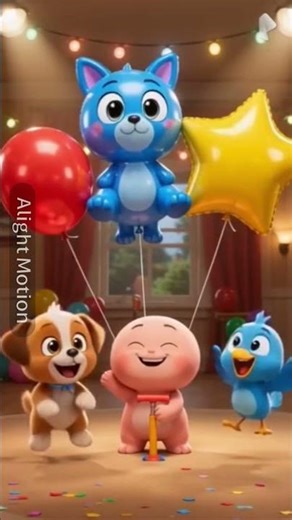 Blow the Balloons 🎈 Watch Them POP! | Kids Shorts