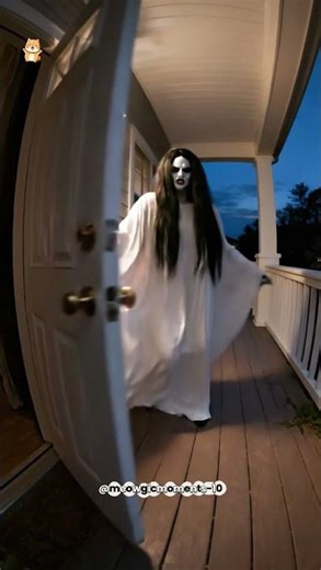 😱👻 Cats Press Doorbell & Summon a Ghost? | Hilarious Night Prank! #shorts #cat #FunnyCats #Prank2025