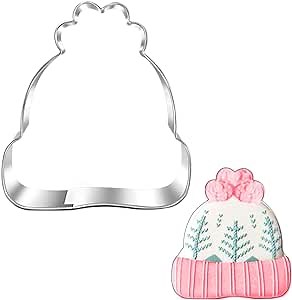 Winter Hat Cookie Cutter-3.4 inch-Cookie Fondant Biscui Cutters for Winter Holiday