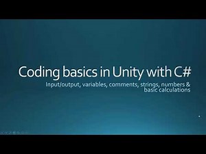 Variables and Calculations in C# and Unity