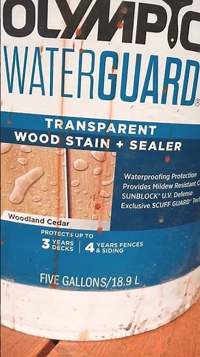 Olympic waterguard transparent wood stain sealer 55167 REVIEW!