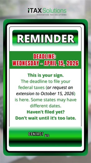April 15 Tax Deadline: File or Request an Extension Today