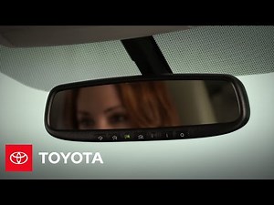 2012 Prius How-To: Auto-dimming Rearview Mirror | Toyota