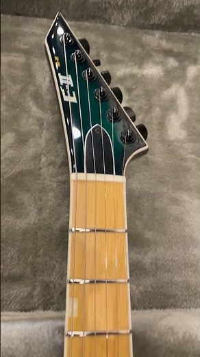 ESP E II-M-II HT Electric Guitar, Maple Fingerboard, Black Turquoise Burst | #Unclasped