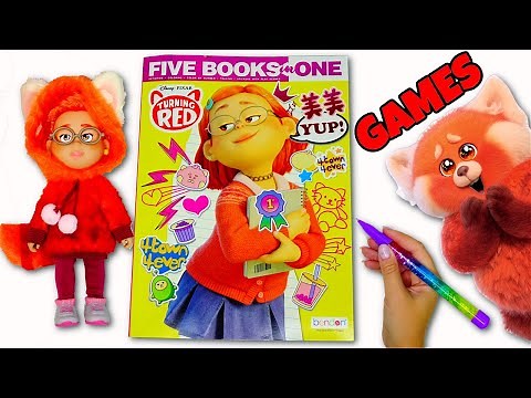 Disney Pixar Turning Red Activity Book with Games, Mei Lee, Red Panda