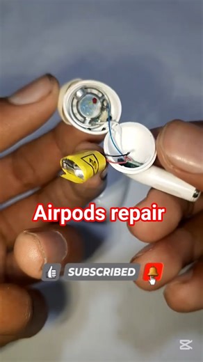 AirPods Speaker Repair 🔧 Fix No Sound Issue at Home!#AirPodsRepair #viral #repair #SpeakerRepair