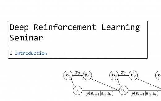 Deep Reinforcement Learning Seminar 1. Introduction