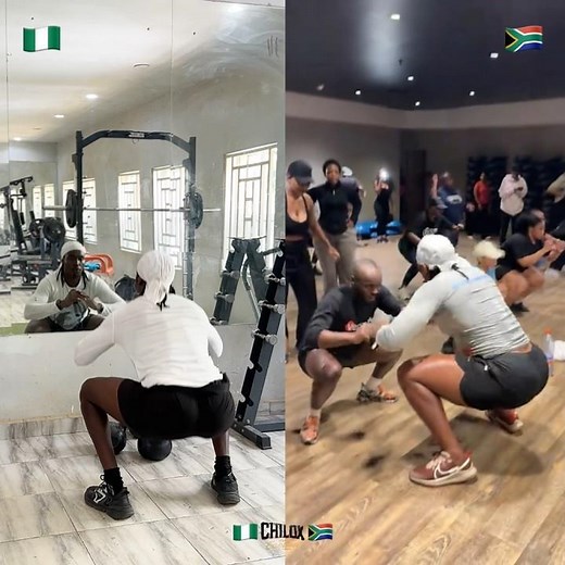 King Of Squats 🇳🇬❤️🇿🇦 Fitness Is Fun #chiloxtheexuberant #kingofsquats #trending #viral #glutes