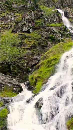 Rocky Waterfall & Ocean Sounds - Nature Meditation for Relaxation #nature
