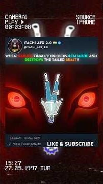NARUTO AWAKEN KCM MODE 🦊 AND DESTROY THE TAILED BEAST 🤯🔥