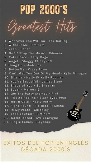 Pop 2000´s - Grandes éxitos #pop