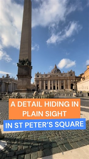 Now the square is open again ⤵️ This sundial was made in 1817 by the Vatican astronomist Mons. Filippo Luigi Gilj. The shadow of the obelisk overlaps with the line of the disks every day at midday, while the cross shadow marks those specific days written on the disks. When looking for these disks you will also see other signs, with the names of the winds. That is a wind rose. Now that the Jubilee is over you can again cross the piazza. Want to discover more Rome gems with us? Visit us ➡️livevirt