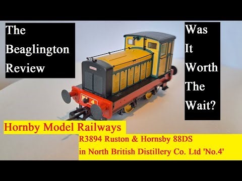 The Beaglington Review - Hornby R3894 Ruston & Hornsby 88DS in North British Distillery 'No.4' 0-4-0
