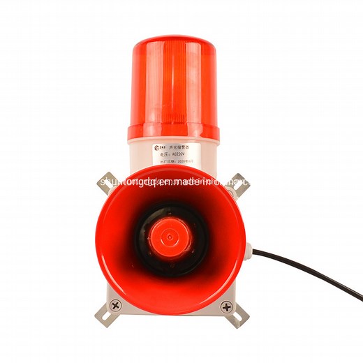 [Hot Item] Audio Visual Combination Sound and Light Loud Alarm Siren with Strobe Light