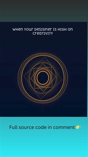 Astrology-Style Geometric Animation | HTML & CSS Only | Fun With Code #Shorts