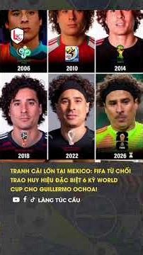 TRANH CÃI LỚN TẠI MEXICO: FIFA TỪ CHỐI TRAO HUY HIỆU ĐẶC BIỆT CHO GUILLERMO OCHOA! 😳🇲🇽