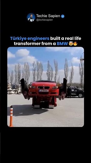 Türkiye engineers built a real life transformer from a BMW 🤯🔥