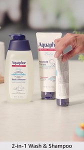 Aquaphor Baby Skin Care Essentials Gift Set with Baby Wash and Shampoo (16.9 Fl Oz) + Healing Ointment for Chapped Skin and Drool Rash (7Oz) + Diaper Rash Cream (3.5Oz), Hypoallergenic