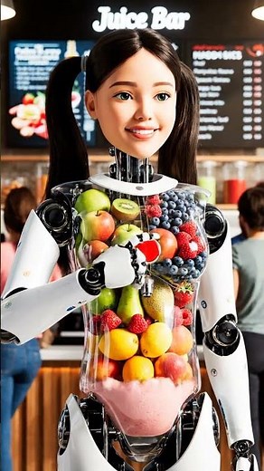 Future of Juice Bars: Human Smoothie Machine Serves Fresh Drinks! 🤖🍓