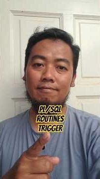 PL/SQL, Routines, Trigger