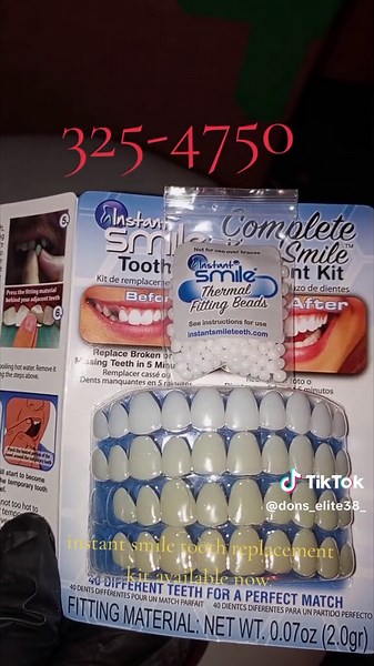 Instant Smile Tooth Replacement Kit - Easter Sale Ending Soon!