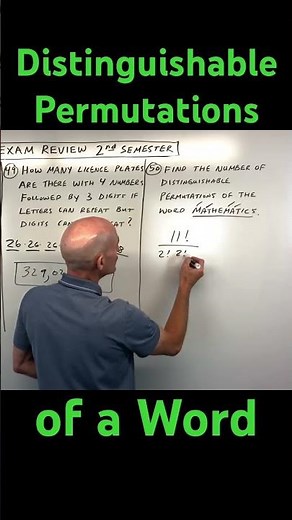 Distinguishable Permutations of Letters in a Given Word