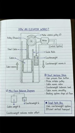 how an elevator works? #machine #howthingswork #education