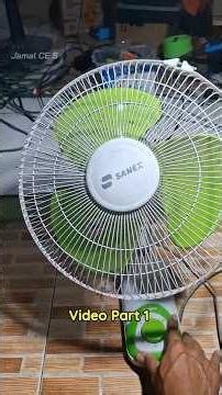 How to Fix a Wall Fan That Oscillates But Blades Won't Spin #ventilador #reparación #wallfan #fan