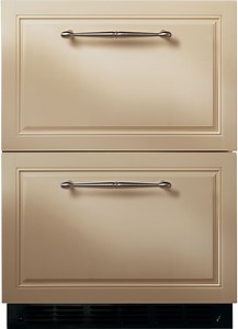Monogram 24" Panel Ready Double Drawer Refrigerator - ZIDI240HII