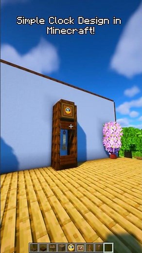 Simple Clock Design in Minecraft! 🕰️✨ Easy Build #minecraft #minecraftbuilding