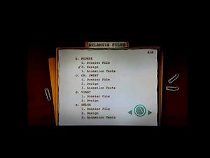 Atlantis: The Lost Empire (2001) DVD Menu 2002 (Disc 2) Part 3 Files (20th Anniversary Special)