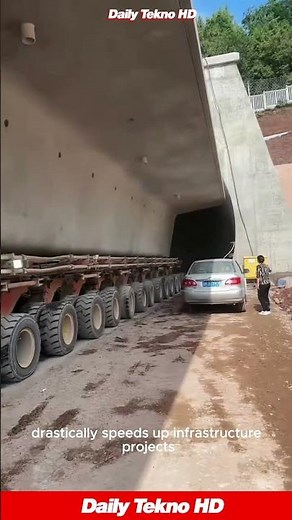 This Mega Transporter Moves a WHOLE Tunnel 🤯 Unbelievable Engineering #MegaMachines