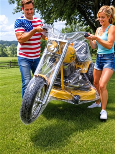Chopper Motorcycle Riding Mower — most badass model