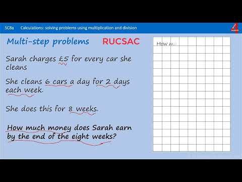 Solving Multi-Step 'Word' Problems Involving Multipliaction and Division