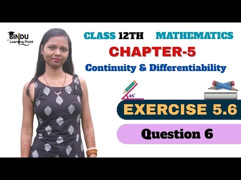 Ex 5.6 | Q.6 | class 12th Mathematics