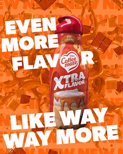We’re making being Xtra our whole personality. NEW Coffee mate Xtra Caramel flavored creamer is available now! | Coffee mate