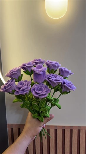 Handmade Purple Rose Keychain Tutorial