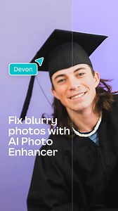Got a blurry or pixelated photo you need to fix? Say hello to our AI Photo Enhancer! From product images to graduation photos, you can now upscale any image by up to 1000% in just one click 😉 | Canva